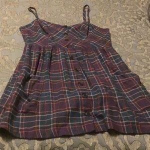 Plaid flannel jumper